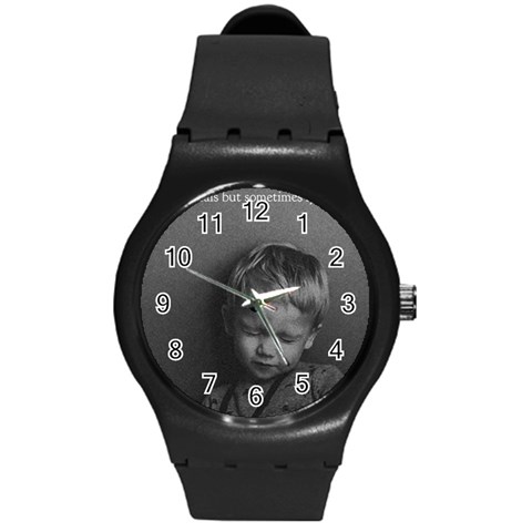 Feel of music Round Plastic Sport Watch (M) from ArtsNow.com Front