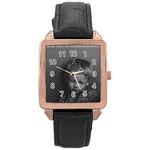 Feel of music Rose Gold Leather Watch 