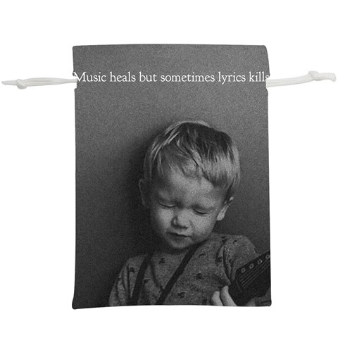 Feel of music Lightweight Drawstring Pouch (XL) from ArtsNow.com Back