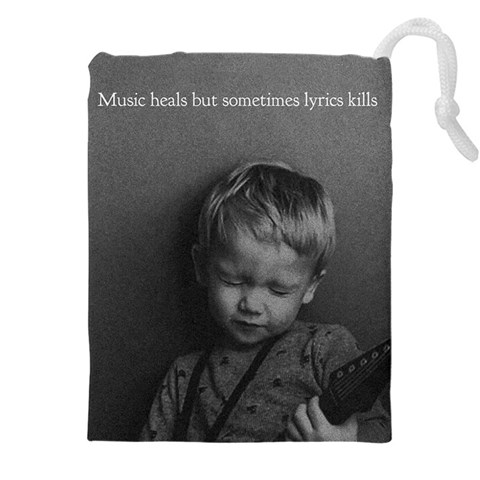 Feel of music Drawstring Pouch (4XL) from ArtsNow.com Front