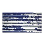 Metallic Rhythm Print Satin Wrap 35  x 70 