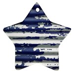 Metallic Rhythm Print Ornament (Star)