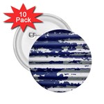 Metallic Rhythm Print 2.25  Buttons (10 pack) 