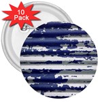 Metallic Rhythm Print 3  Buttons (10 pack) 