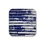 Metallic Rhythm Print Rubber Square Coaster (4 pack)