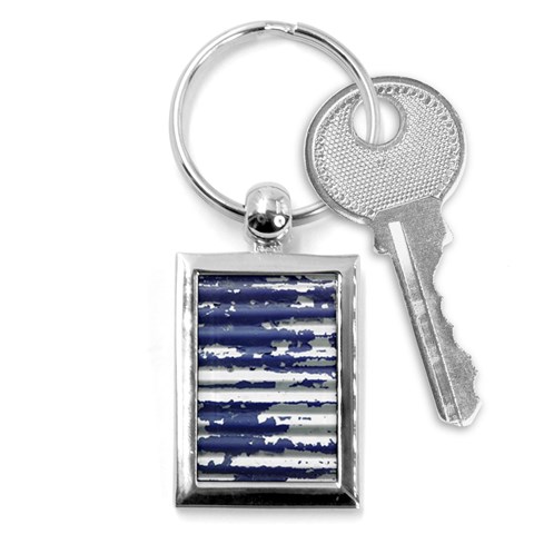 Metallic Rhythm Print Key Chain (Rectangle) from ArtsNow.com Front