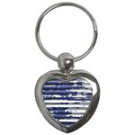 Metallic Rhythm Print Key Chain (Heart)