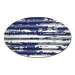 Metallic Rhythm Print Oval Magnet