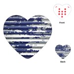 Metallic Rhythm Print Playing Cards Single Design (Heart)