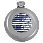 Metallic Rhythm Print Round Hip Flask (5 oz)