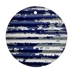 Metallic Rhythm Print Round Ornament (Two Sides)