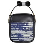 Metallic Rhythm Print Girls Sling Bag