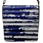 Metallic Rhythm Print Flap Closure Messenger Bag (S)