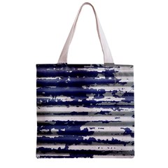 Metallic Rhythm Print Zipper Grocery Tote Bag from ArtsNow.com Front