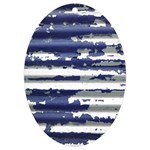 Metallic Rhythm Print UV Print Acrylic Ornament Oval