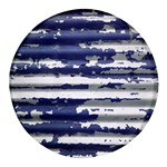 Metallic Rhythm Print Round Glass Fridge Magnet (4 pack)