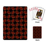 Fantasy Skeleton Dragon Hand Drawn Motif Seamless Pattern Bk Playing Cards Single Design (Rectangle)