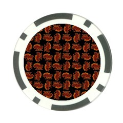 Fantasy Skeleton Dragon Hand Drawn Motif Seamless Pattern Bk Poker Chip Card Guard (10 pack) from ArtsNow.com Back