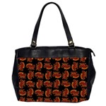 Fantasy Skeleton Dragon Hand Drawn Motif Seamless Pattern Bk Oversize Office Handbag (2 Sides)