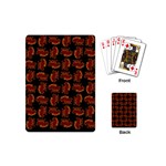 Fantasy Skeleton Dragon Hand Drawn Motif Seamless Pattern Bk Playing Cards Single Design (Mini)