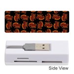 Fantasy Skeleton Dragon Hand Drawn Motif Seamless Pattern Bk Memory Card Reader (Stick)