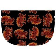 Fantasy Skeleton Dragon Hand Drawn Motif Seamless Pattern Bk Make Up Case (Large) from ArtsNow.com Side Right