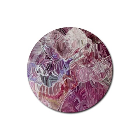 Hidden Heart Rubber Round Coaster (4 pack) from ArtsNow.com Front