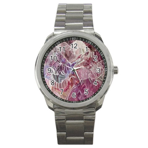 Hidden Heart Sport Metal Watch from ArtsNow.com Front