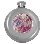 Hidden Heart Round Hip Flask (5 oz)