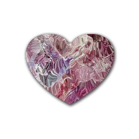 Hidden Heart Rubber Heart Coaster (4 pack) from ArtsNow.com Front