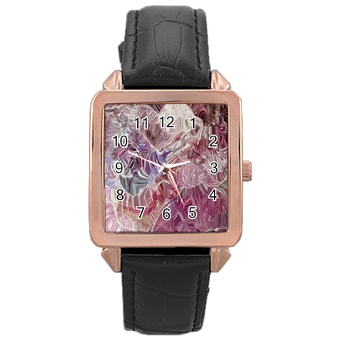 Hidden Heart Rose Gold Leather Watch  from ArtsNow.com Front