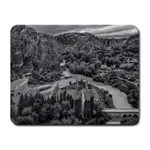 Florentino ameghino dam, chubut, argentina Small Mousepad from ArtsNow.com Front