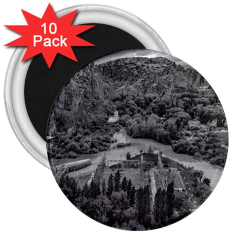 Florentino ameghino dam, chubut, argentina 3  Magnets (10 pack)  from ArtsNow.com Front