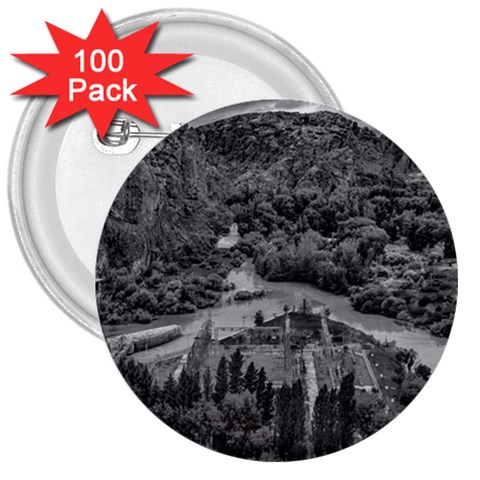 Florentino ameghino dam, chubut, argentina 3  Buttons (100 pack)  from ArtsNow.com Front