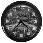 Florentino ameghino dam, chubut, argentina Wall Clock (Black)