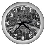 Florentino ameghino dam, chubut, argentina Wall Clock (Silver)