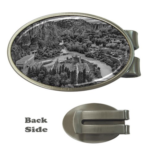 Florentino ameghino dam, chubut, argentina Money Clips (Oval)  from ArtsNow.com Front