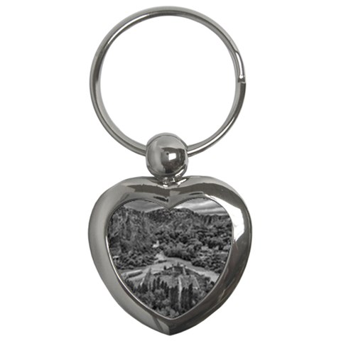 Florentino ameghino dam, chubut, argentina Key Chain (Heart) from ArtsNow.com Front