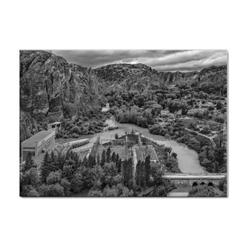 Florentino ameghino dam, chubut, argentina Sticker A4 (10 pack) from ArtsNow.com Front