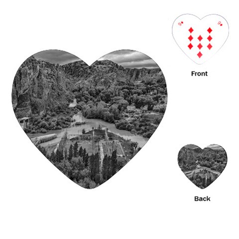 Florentino ameghino dam, chubut, argentina Playing Cards Single Design (Heart) from ArtsNow.com Front