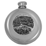 Florentino ameghino dam, chubut, argentina Round Hip Flask (5 oz)