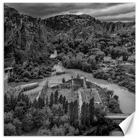 Florentino ameghino dam, chubut, argentina Canvas 16  x 16  from ArtsNow.com 15.2 x15.41  Canvas - 1