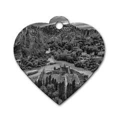 Florentino ameghino dam, chubut, argentina Dog Tag Heart (Two Sides) from ArtsNow.com Front