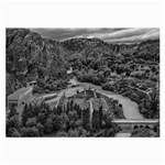 Florentino ameghino dam, chubut, argentina Large Glasses Cloth