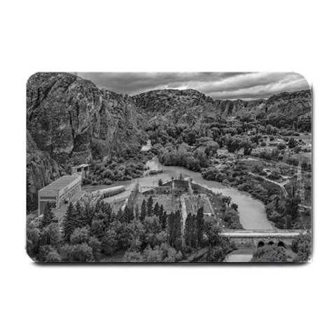 Florentino ameghino dam, chubut, argentina Small Doormat from ArtsNow.com 24 x16  Door Mat