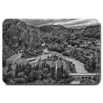 Florentino ameghino dam, chubut, argentina Large Doormat