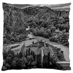 Florentino ameghino dam, chubut, argentina Large Cushion Case (One Side)