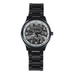 Florentino ameghino dam, chubut, argentina Stainless Steel Round Watch