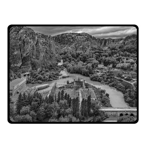 Florentino ameghino dam, chubut, argentina Two Sides Fleece Blanket (Small) from ArtsNow.com 45 x34  Blanket Front