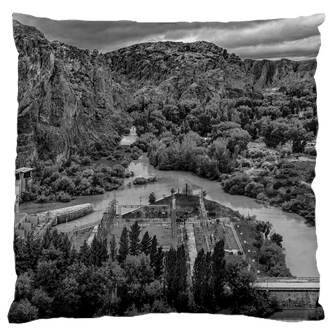 Florentino ameghino dam, chubut, argentina Standard Premium Plush Fleece Cushion Case (One Side) from ArtsNow.com Front